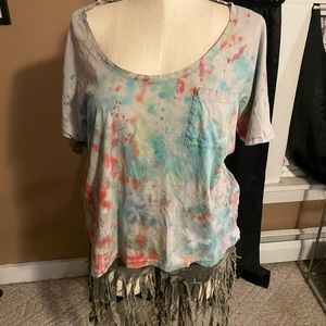 Old navy boyfriend tee custom tie dye